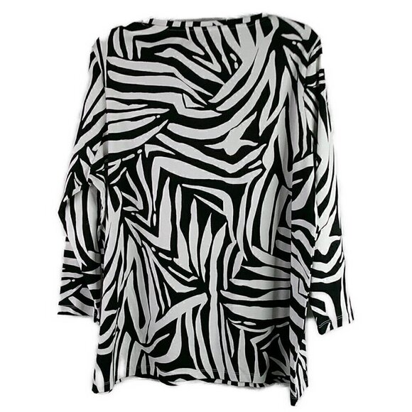 Kim Rogers -100% Cotton Animal Print Tee - XL - Picture 4 of 6